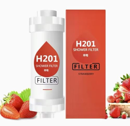 Filtro doccia con aroma e vitamina C, migliora la salute della pelle e dei capelli (aroma fragola)