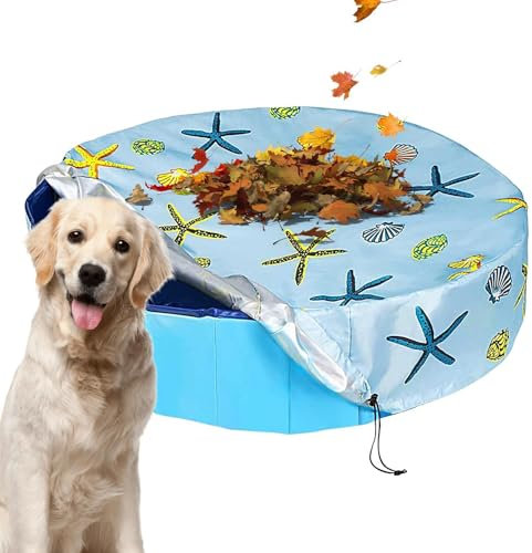 Bâche Ronde pour Piscine pour Chien - Bâche Ronde pour Piscine pour Chien, Bâche Ronde pour Piscine pour Chien | Fabrication Pliable Maison Jardin extérieur Piscine pour Chien crique de Protection de