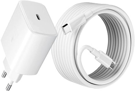 45W USB C Caricabatterie Veloce per Samsung Galaxy S25 S24 S23 S22 S21 S20 Ultra 5g S25+ S24+ S23+ Note10+ A73, Tab S10+ S9 S8 S7 FE, Super Fast Charging Alimentatore Caricatore con 2M Cavo Tipo C
