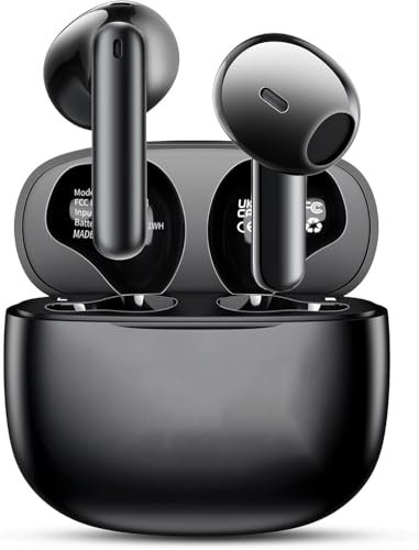 Auriculares Inalámbricos,Auriculares Inalámbricos Bluetooth, Cascos Inalambricos Bluetooth IPX7 Impermeable, Carga Rápida USB-C, Ajuste Cómodo