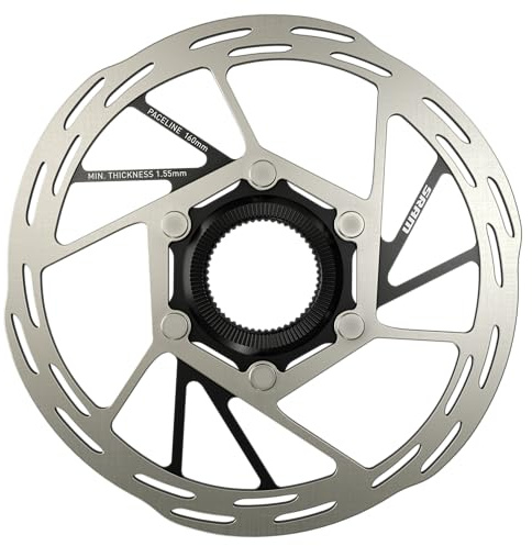 SRAM Bremsscheibe Paceline, zwei Teile, 140 mm, Zentralverriegelung, A2 Am DB Rotor CL 140 Roundedlr, Herren, Schwarz, Einheitsgröße
