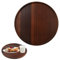 Kleemeiero Bandeja Redonda de Madera 30 cm - Bandeja Redonda para Servir para Café, Bebidas, Mandos y Llaves - Bandejas de Madera Decorativa para Centro de Mesa, Salón y Habitación
