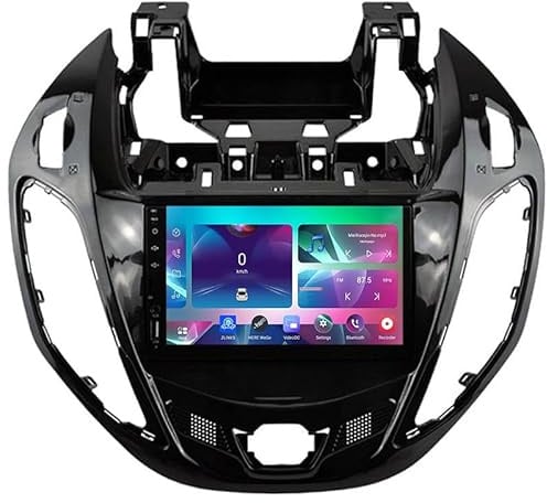 7 Zoll Bildschirm Doppel Din Autoradio Mit GPS Navi Für Ford B-Max Transit Koerier 2012-2017 Android 15 Autoradio GPS Unterstützen DAB+ Lenkradsteuerung 4G WiFi Bluetooth Carplay