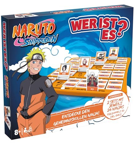 Winning Moves Wer ist es? Naruto Edition - Wer ist es Spiel Naruto Brettspiel für Kinder - Fanartikel - Gesellschaftsspiele für Familien - 2 Spieler ab 8+ Jahren - Deutsch