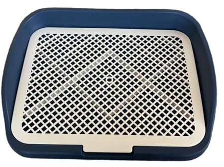 Fzaqwen Bandeja Sanitaria para Perros Arenero Reutilizable Inodoro para Cachorros Y Orinal Que Protege Suelos Y Mantiene Patas Limpias Adecuado para Entrenami, Azul Marino