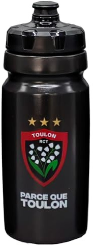 Gourde de sport rugby RCT TOULON - Collection officielle RUGBY CLUB TOULONNAIS - 590 ml