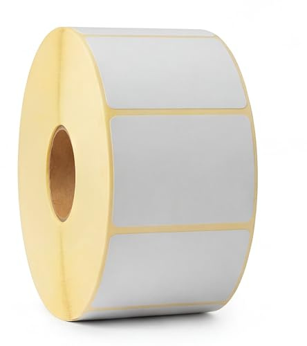 Étiquettes thermiques 58 x 53 mm – 1040 pièces par rouleau – Étiquettes adhésives pour balances gastronomiques, charcuterie, fruits et légumes – Impression directe sans encre