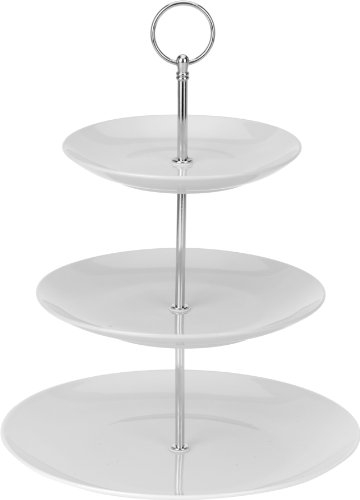 Unbekannt Porzellan Etagere mit 3 Etagen 35cm