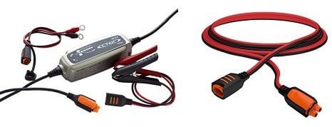 CTEK XS 0.8 12V 1.2A - 32A 6-Stage Battery Charger and CTEK 56-304 Comfort Connect Extension Cable, 2.5 m