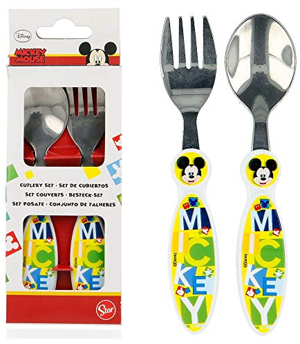 Stor Set de Couverts Métalliques, Mickey Mouse Disney Watercolors, 2 Unités