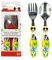 Stor Set Cubiertos Metalicos 2 Unid. Mickey Mouse - Disney - Watercolors, Negro, 2 Unidad