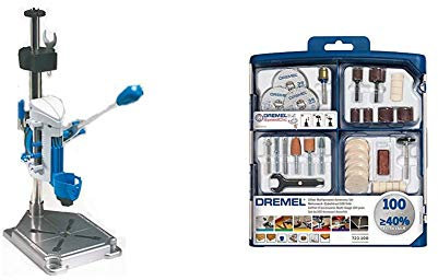 Dremel Workstation - Centro de trabajo para Dremel (TM) (220) + Dremel 2.615.S72.3JA Kit de 100 accesorios variados