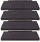 EUGAD Wandregal Wandboard 4er Set Hängeregal Holz Board Modern Schwarz Holzdeko 50x22,9x3,8cm 0124QJ-4