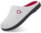 Mishansha Invierno Pantuflas Mujer Zapatillas de Casa Mujers Slippers Memory Foam CáLido Antideslizantes Interior Al Aire Libre Zapatilla de Estar Gris Claro 42/43