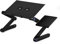 Soporte para Ordenador portátil, Mesa Plegable de 360 ° Ajustable, Mesa de Ordenador portátil, de aleación de Aluminio Ligera con Forma de ratón, 2 Ventiladores, máx. Carga 15 kg (Negro)
