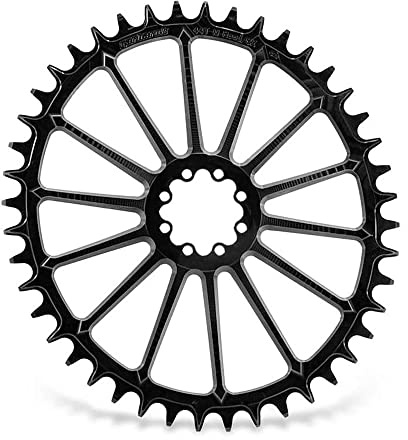 GARBARUK Einzelkrone oval für SRAM AXS ROAD/CX, Farbe: Schwarz, Zahnkranz 40T