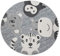 Paco Home Kinderteppich Kinderzimmer Outdoor Teppich Rund Spielteppich Modern 3D Effekt, Grösse:Ø 200 cm Rund, Farbe:Grau 3