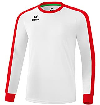 Erima Unisex Kinder Retro Star Trikot Trikot Langarm (3142111), weiß/rot, 152