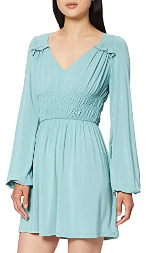 NA-KD Minivestido de Cintura marcada Vestido Informal, Light Green, 48 para Mujer