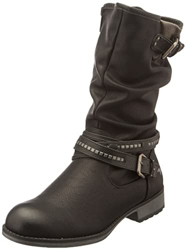 Mustang Femme 1139-624 Botte mi-Mollet, Noir, 36 EU