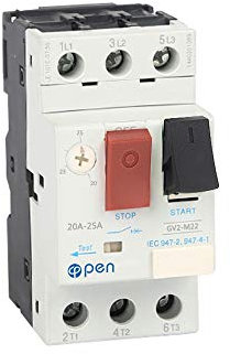 Disjoncteur de protection de moteur GV2 3P Type disjoncteur de moteur magnétique thermique (20A-25A)