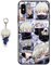 Staremeplz Compatible with iPhone XS Max Case Anime Design [With Figure Keychain], Soft Silicone Flexible TPU Animation Phone Case for iPhone XS Max