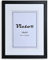 VictoR Bilderrahmen Passepartout Richter Schwarz in 30x40 cm (A3) mit 21x30 (A4) Passepartout - Fotorahmen Holz - Leiste: 25x20mm - Bilderrahmen A3 Schwarz