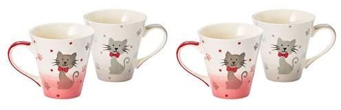 Cha Cult 2 X Becher Mascha Keramik, 2-fach sortiert 0,25 l = 4 Becher