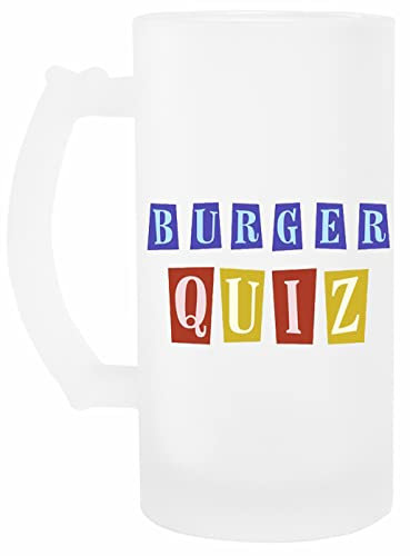 wigoro Burger Quiz Gaming Bière Agresser Un verre Transparent Beer Mug