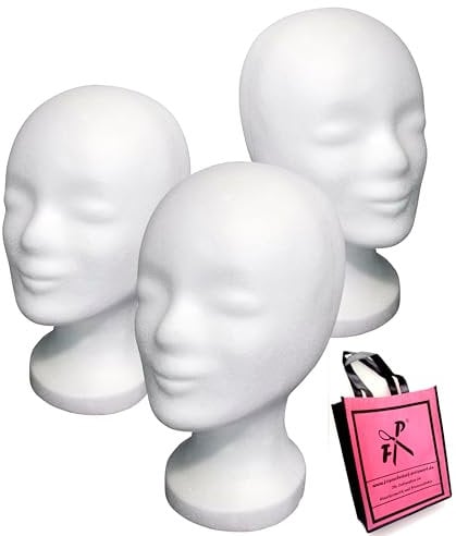 FP ►►► 3 x Styroporkopf Standard - TOP Markenqualität aus deutscher Herstellung (mit Loch im Boden)