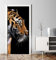 MyMaxxi - Tür bekleben mit Türtapete Türposter Türfolie Selbstklebend 90x200 Tiger seitlich - Tür verschönern Türaufkleber ? Türposter Türklebefolie Raubtier Dschungel orange