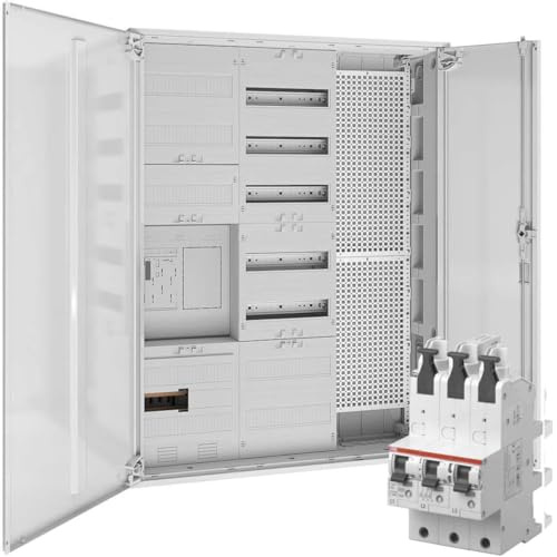 WITTKOWARE Komplett-Zählerschrank, 1x eHZ Zählerplatz/1x Reserveplatz, Verteilerfeld mit APZ, Mediafeld, mit Hauptsicherungsautomat (SLS) 63A