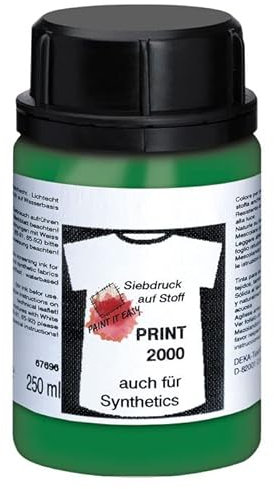 PAINT IT EASY NEU Siebdruckfarbe DEKAPRINT 2000, 250 ml, Saftgrün