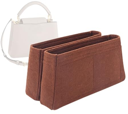 Lckaey Handtaschen-Organizer für Louis Vuitton Capucines, Beuteleinsatz 2093coffee-M