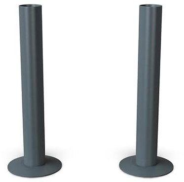 UK Radiators Anthracite Radiator Pipe Sleeve - Matte Anthracite Finish - 130mm Brass Pipe Sleeves - Perfect Addition to Any Interior Design