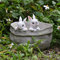 PERZOE Mignon Lapin Jardinière Pots Dessin Animé Lapin en Forme d'animal Succulent Cactus Pot De Fleur Pots De Plantes Résine Planteur Succulent Pots De Jardin Lapin Pot De Fleur Lapin