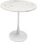 Kare Design Tisch Schickeria, Weiß, D80 cm, 2-4 Personen, Marmor-Optik, stilvolles Design, runder Tisch, Platzsparend, Esszimmertisch, Kleiner Küchentisch, Besprechungstisch, 74x80x80 cm (HxBxT)