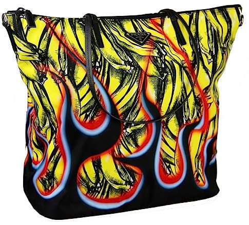 Prada Damen Mehrfarbig Stoff Shopper 1BG189