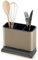 simplywire – Spülbecken-Caddy – Utensilien-Organizer – Besteckablage – Abnehmbare Auffangschale – rutschfest – Grau und Edelstahl