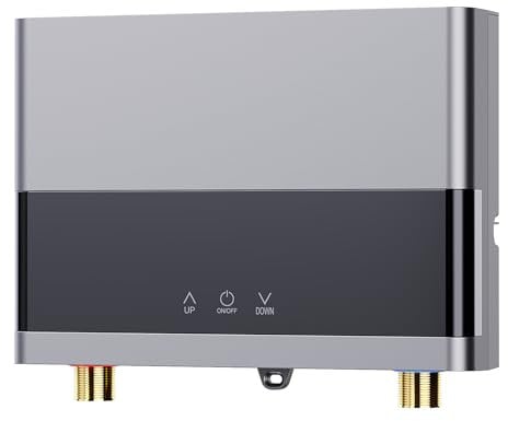 Hot Water Heater 6KW, 220V Instant Tankless Water Heater, Stainless Steel for Kitchen, Bathroom and Shower