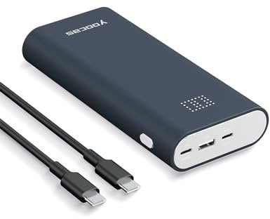 yoocas Laptop Portable Charger-95W 20000mAh Power Bank- PD3.0&QC4.0+ High-Speed Charging Battery Pack with USB C/USB A Output for Laptop,MacBook,iPhone,Samsung,Andriod,ipad,AirPods and etc-Blueberry