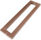RWRAPS Kommerzieller Edelstahl-Push-Pull-Türgriff, Haustürgriff aus Glas/Holz – Braun, 4 Längen/Länge 800 mm (Länge 800 mm)