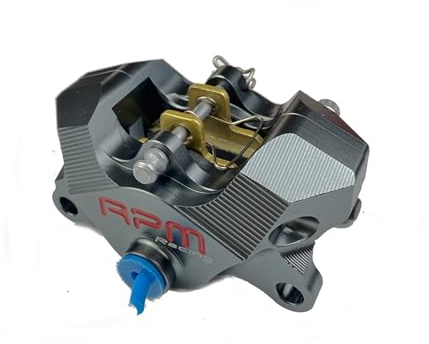 Motorrad P2*34mm Hinten CNC Bremssattel RPM bremspumpe Mit Pads unter die doppel kolben loch 84mm kleine krabben bremssattel power (Color : Gray)