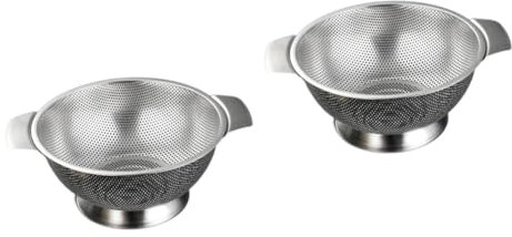 Ciieeo 2pezzi Drenante Acciaio Inossidabile Ciotola Per Lavare Frutta e Facile Da e Conservare Capacità Per Uso