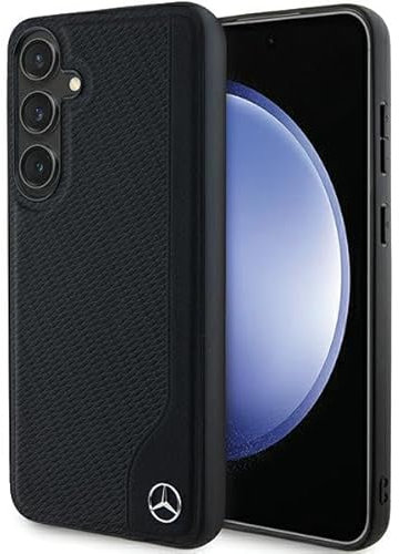 CG MOBILE Mercedes MEHMS24S23RBGVK Hülle Für S24 S921 Schwarz hardcase Leather Debossed Line