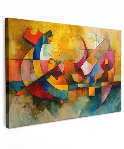 MuchoWow© Impression sur Toile Decoration Murale Peinture 90x60 cm Tableaux Decoratifs Muraux Décoration Chambre Art - Abstrait - Moderne
