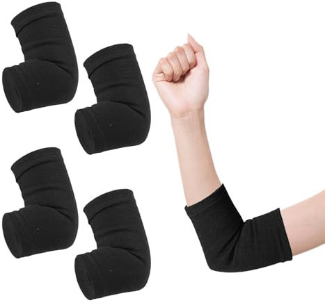 ZBHDEYG 2 pares de coderas deportivas, que absorben el sudor y transpirables, coderas de punto de alta elasticidad, adecuadas para diversas actividades al aire libre