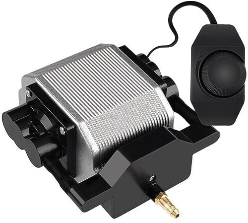 Air Assist Pump 30L/Min 16W Air Assist for Cutter and Engraver, Remove Smoke and Dust, Protect Lens Easy Install