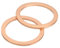 QUARKZMAN Arandela Plana M22, 5 Piezas Arandelas Planas de Anillo de Cobre de 28 mm de Diámetro Exterior Junta de Sellado Metálica para Tornillos, Pernos y Tuercas