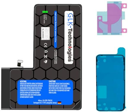 High Power Replacement Battery Compatible with Apple iPhone 13 Pro A2656 A2638 A2483 GLK-Technologies Battery 3350 mAh Battery Includes 2 x Adhesive Tape Sets